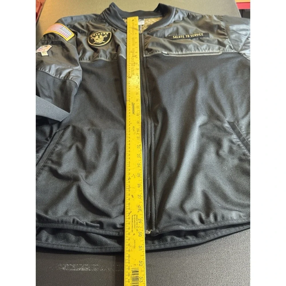 Nike Raiders Salute To Service Jacket XL NFL On Field Dri-Fit Full Zip - Picture 13 of 16
